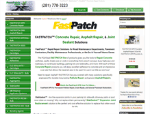 Tablet Screenshot of pavepatch.com